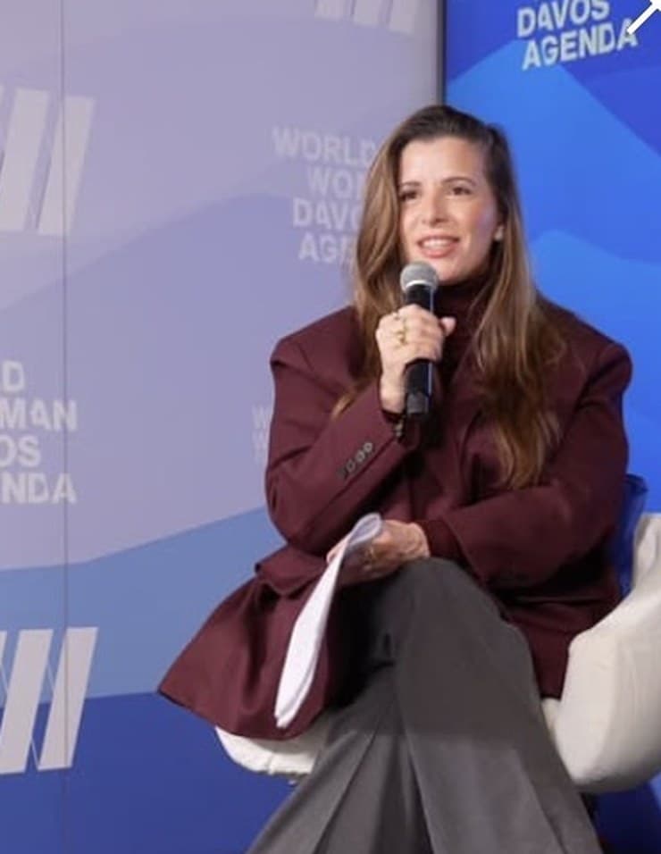 Maira Genovese speaking at World Woman Davos